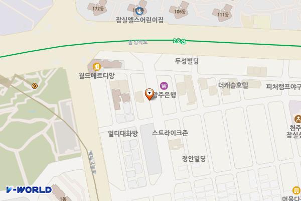 봉상시길 위치 지도 — 서울특별시 송파구 올림픽로 8길