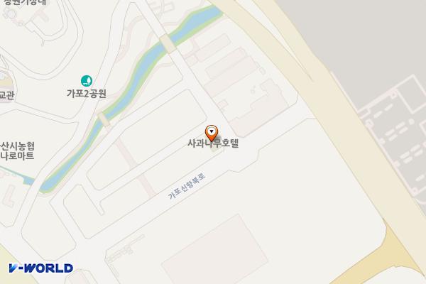 사과나무 관광호텔 (완속충전기) 위치 지도 — 경상남도 창원시 마산합포구 가포신항북로 16