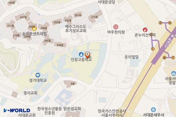 웨스트게이트타워 (완속충전기) 위치 지도 — 서울특별시 서대문구 충정로 70