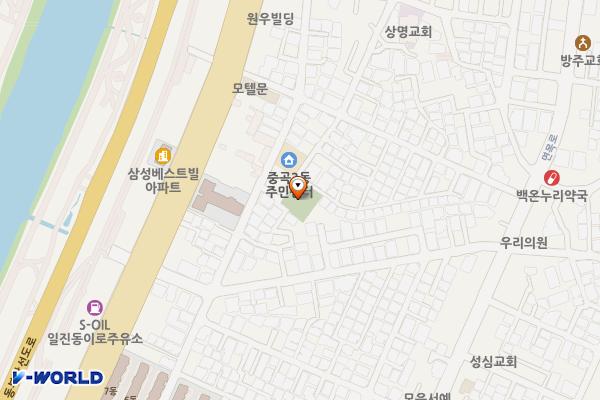 배나무터공원 공영주차장 위치 지도 — 서울특별시 광진구 동일로76나길 20
