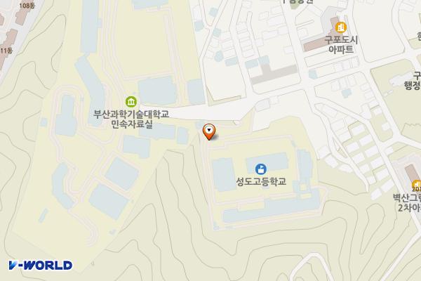 성도고등학교 (완속충전기) 위치 지도 — 부산광역시 북구 시랑로132번길 87