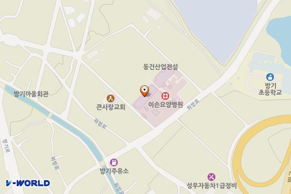 이손요양병원 (완속충전기) 위치 지도 — 울산광역시 울주군 삼남읍 하방로 39