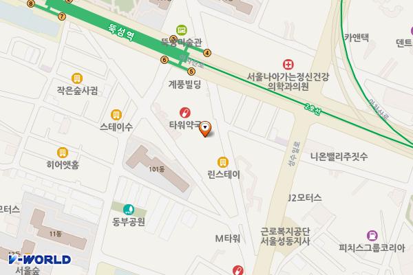 신한IT타워 (완속충전기) 위치 지도 — 서울특별시 성동구 상원길 19