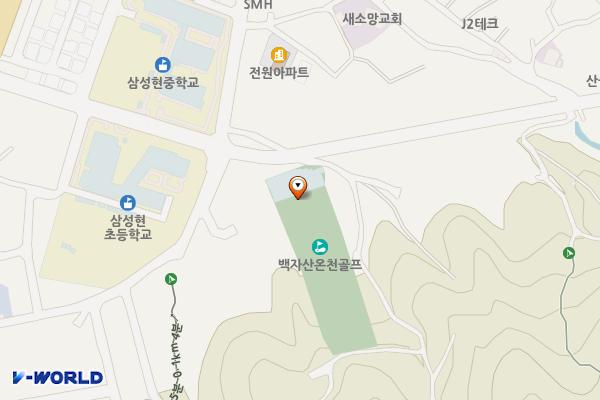 백자산골프프라자 (완속충전기) 위치 지도 — 경상북도 경산시 경청로216길 30