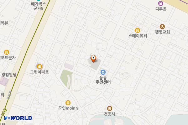 능동 공영주차장 위치 지도 — 서울특별시 광진구 천호대로112길 56
