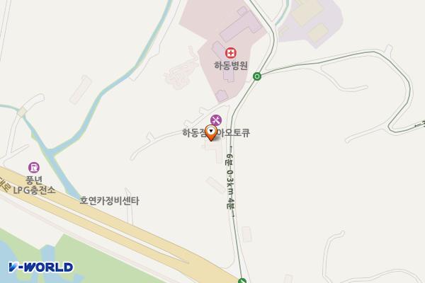 로젠택배 하동지점 (완속충전기) 위치 지도 — 경상남도 하동군 하동읍 화심길 19