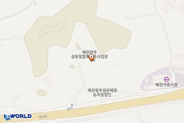 로젠택배 예천지점 (완속충전기) 위치 지도 — 경상북도 예천군 예천읍 경서로 2371-1