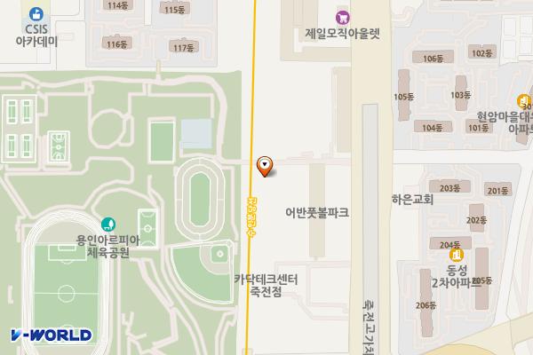 로젠택배 수지지점 (완속충전기) 위치 지도 — 경기도 용인시 수지구 용구대로 2711-4