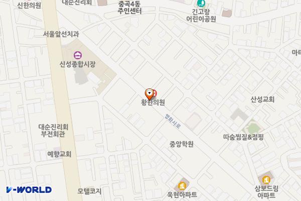 신성시장길 노상 공영주차장 위치 지도 — 서울특별시 광진구 중곡동 453