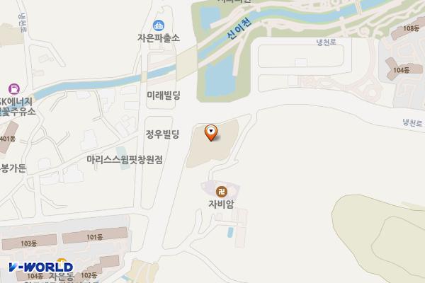K1식자재마트 창원점 (완속충전기) 위치 지도 — 경상남도 창원시 진해구 냉천로 313