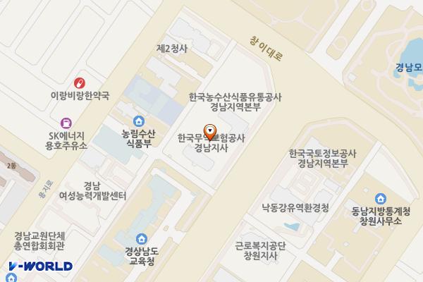 경남무역회관 (완속충전기) 위치 지도 — 경상남도 창원시 성산구 중앙대로 257