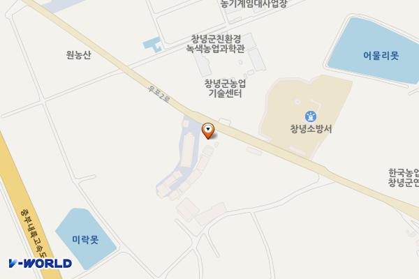 CJ택배 경남창녕 (완속충전기) 위치 지도 — 경상남도 창녕군 대지면 우포2로 1088