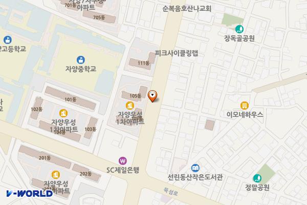 송림식당길 노상 공영주차장 위치 지도 — 서울특별시 광진구 자양동 712