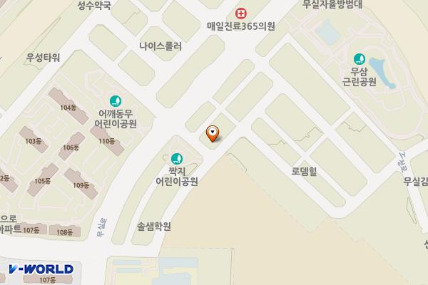 원주 중앙근린공원 지상주차장 (완속충전기)_3 위치 지도 — 강원특별자치도 원주시 봉바위길 54