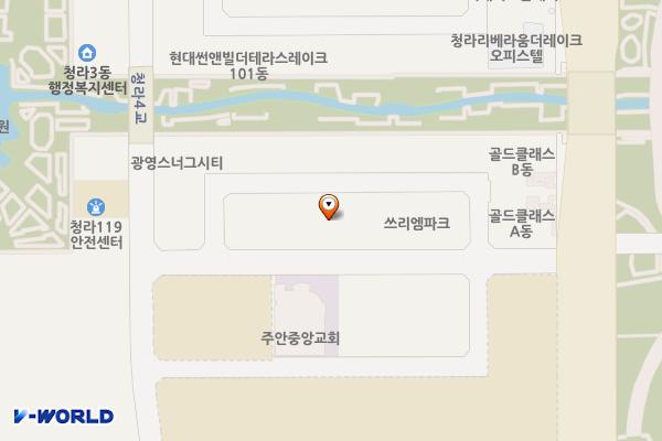 청라큐브시그니처 C 위치 지도 — 인천광역시 서해구 청라한내로72번길 17