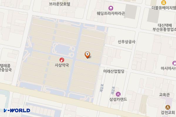 부산 산업용품유통상가 19동 (완속충전기) 위치 지도 — 부산광역시 사상구 괘감로 37