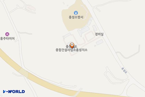 충청남도 건설본부 서부사무소 위치 지도 — 충청남도 홍성군 홍성읍 충절로 723