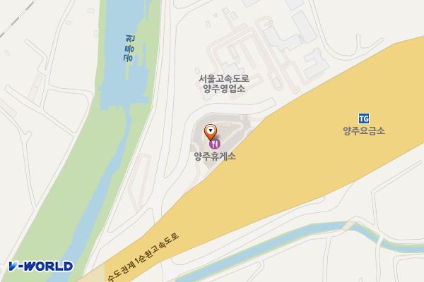 양주휴게소 (일산방향) 위치 지도 — 경기도 양주시 장흥면 수도권제1순환고속도로 58