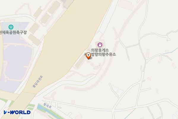 의왕휴게소 위치 지도 — 경기도 의왕시 오전로 24