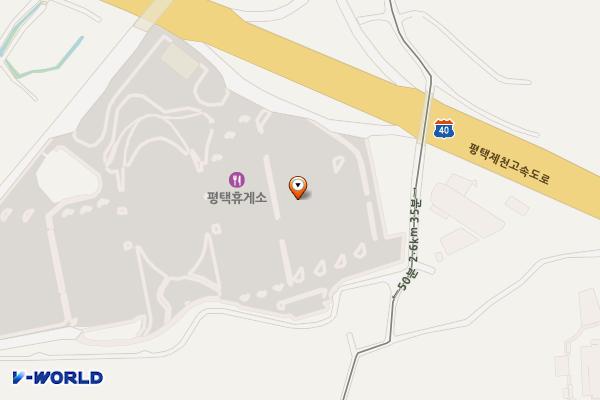 평택복합휴게소(제천방향) 위치 지도 — 경기도 평택시 청북읍 평택제천고속도로 6