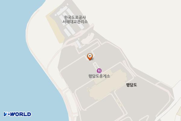 행담도휴게소(상행선) 위치 지도 — 충청남도 당진시 신평면 서해안고속도로 275