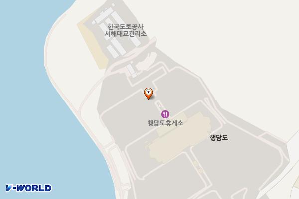 행담도휴게소(하행선) 위치 지도 — 충청남도 당진시 신평면 서해안고속도로 275