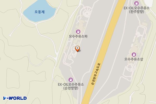 오수휴게소(순천) 위치 지도 — 전북특별자치도 임실군 오수면 순천완주고속도로 73