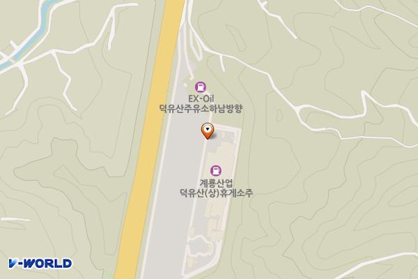 덕유산휴게소(대전) 위치 지도 — 전북특별자치도 무주군 안성면 통영대전고속도로 148