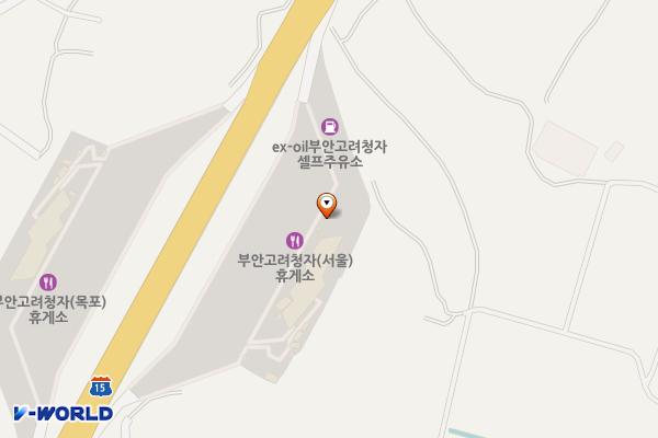 부안고려청자휴게소(서울) 위치 지도 — 전북특별자치도 부안군 주산면 서해안고속도로 106