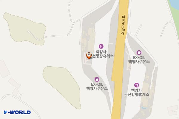 백양사휴게소(순천) 위치 지도 — 전남광주통합특별시 장성군 북이면 호남고속도로 107