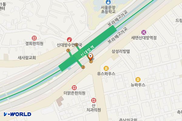 신대방노외 공영주차장 위치 지도 — 서울특별시 관악구 난곡로 374
