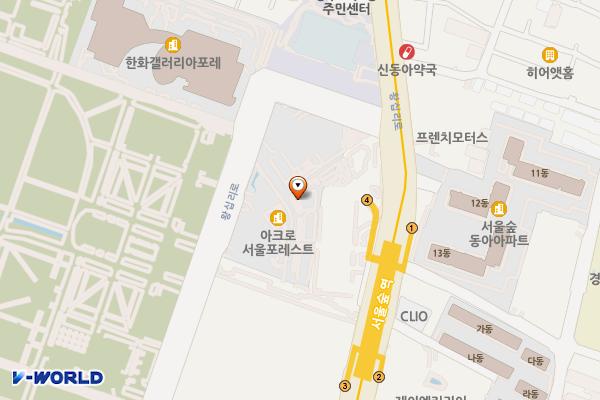 디타워 주차장 위치 지도 — 서울특별시 성동구 왕십리로 83-21