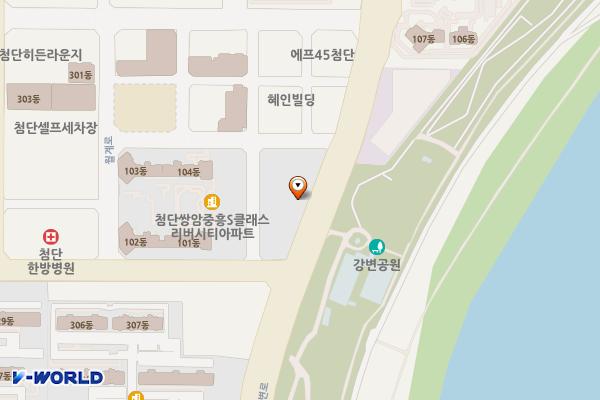 미르채리버파크 위치 지도 — 전남광주통합특별시 광산구 월계로 235-8