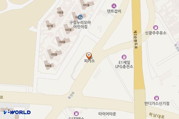 스타상사 위치 지도 — 전남광주통합특별시 광산구 목련로 345-1