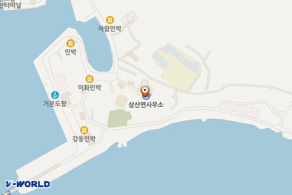 삼산면사무소 위치 지도 — 전남광주통합특별시 여수시 삼산면 거문길 28-10