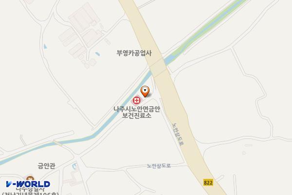 노안금안보건진료소 위치 지도 — 전남광주통합특별시 나주시 노안면 금안1길 6