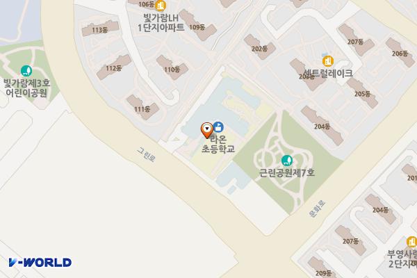 라온초등학교 위치 지도 — 전남광주통합특별시 나주시 그린로 93