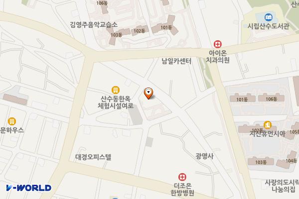 푸른마을공동체센터 위치 지도 — 전남광주통합특별시 동구 동명로67번길 29