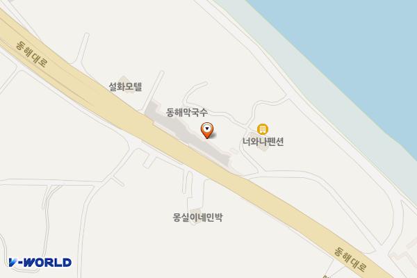 동해막국수 위치 지도 — 강원특별자치도 양양군 현남면 동해대로 54