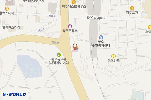팔우정삼거리 위치 지도 — 경상북도 경주시 원화로 224