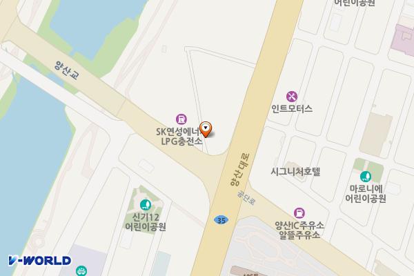 연성에너지충전소 위치 지도 — 경상남도 양산시 공단로 31