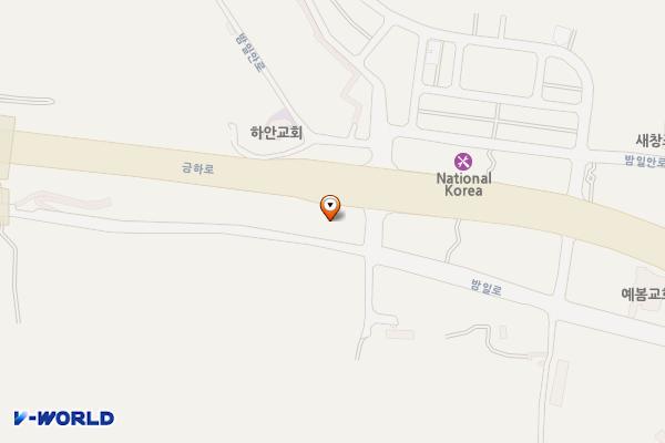 빵명장 위치 지도 — 경기도 광명시 밤일로 38
