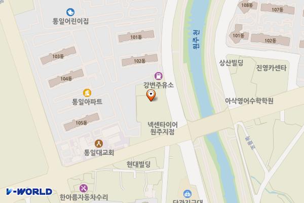 넥스트레벨 위치 지도 — 강원특별자치도 원주시 늘품로 171