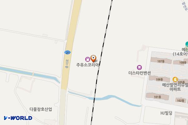 코리아주유소 위치 지도 — 충청남도 예산군 예산읍 충서로 994
