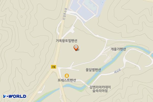 테라스527(산정농원) 위치 지도 — 경기도 포천시 영북면 산정호수로 527