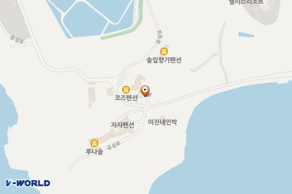 곰섬펜션 언덕위에 하얀집 위치 지도 — 충청남도 태안군 남면 곰섬로 472