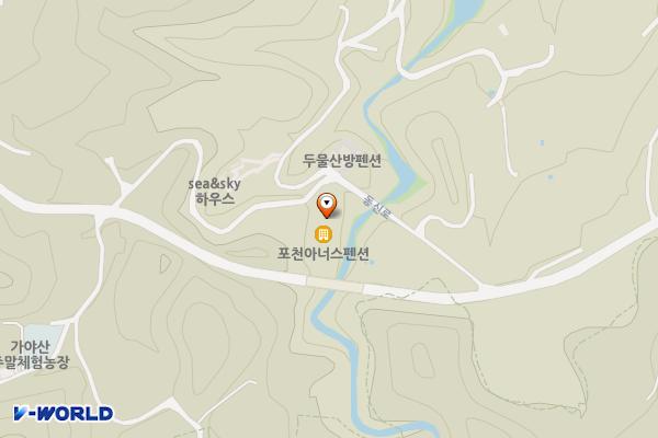 포천아너스펜션 위치 지도 — 경상북도 성주군 가천면 동신로 310