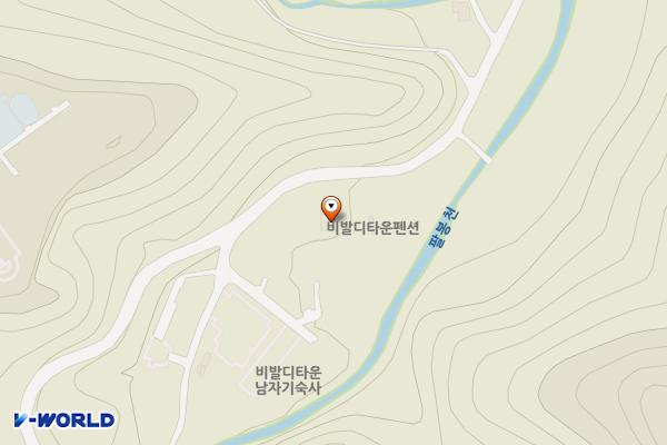 비발디타운하우스 위치 지도 — 강원특별자치도 홍천군 서면 한치골길 602