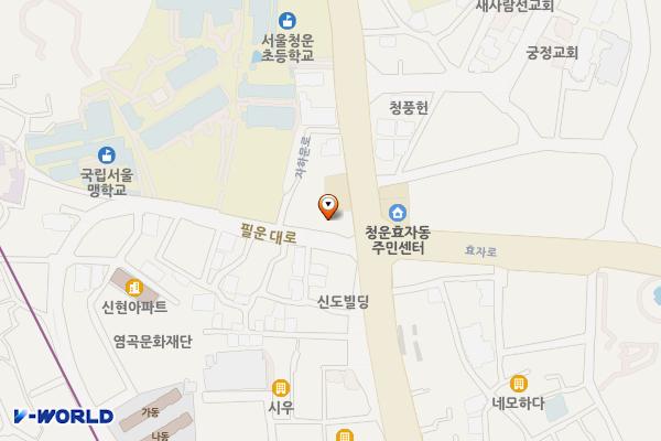 신교공영주차장 위치 지도 — 서울특별시 종로구 자하문로 89