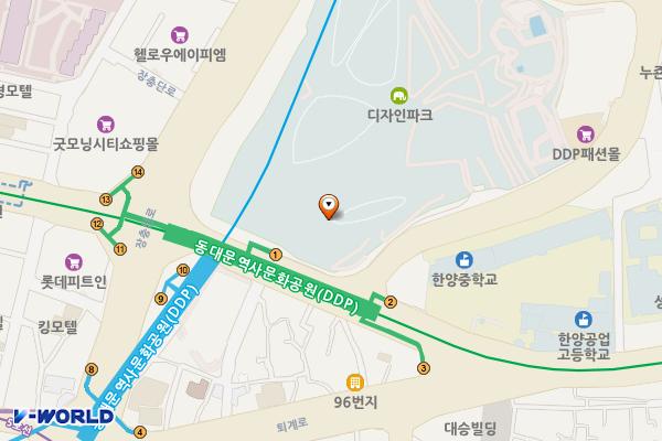 동대문디자인플라자 위치 지도 — 서울특별시 중구 을지로 281